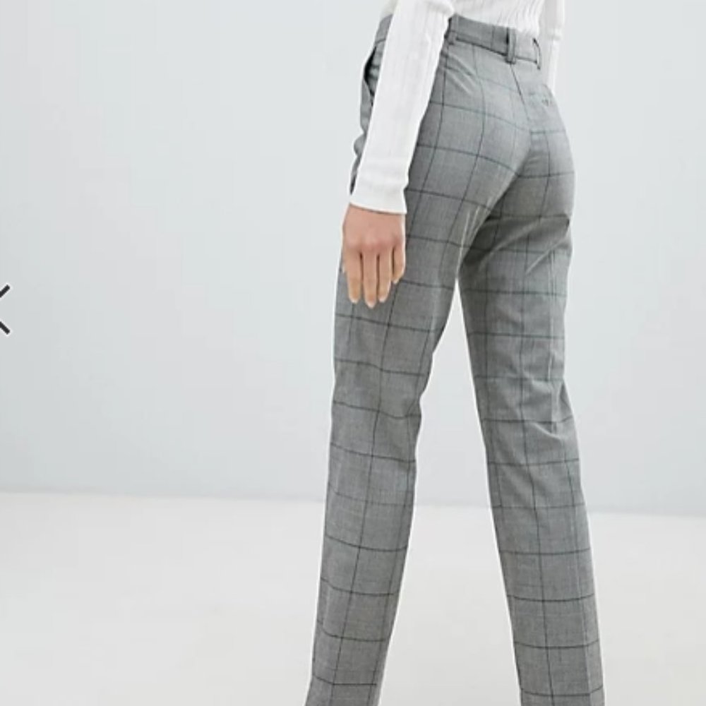 Mango Check Pants - SIZE 6